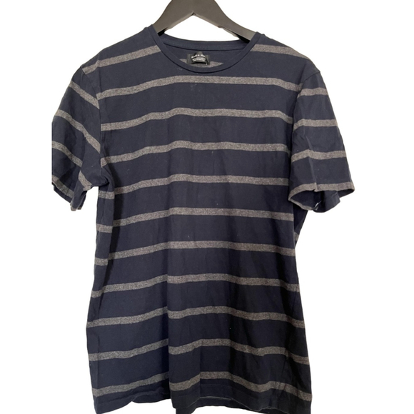 Zara Man Other - EUC Men's Zara Man Striped T-Shirt Size L Navy Gray